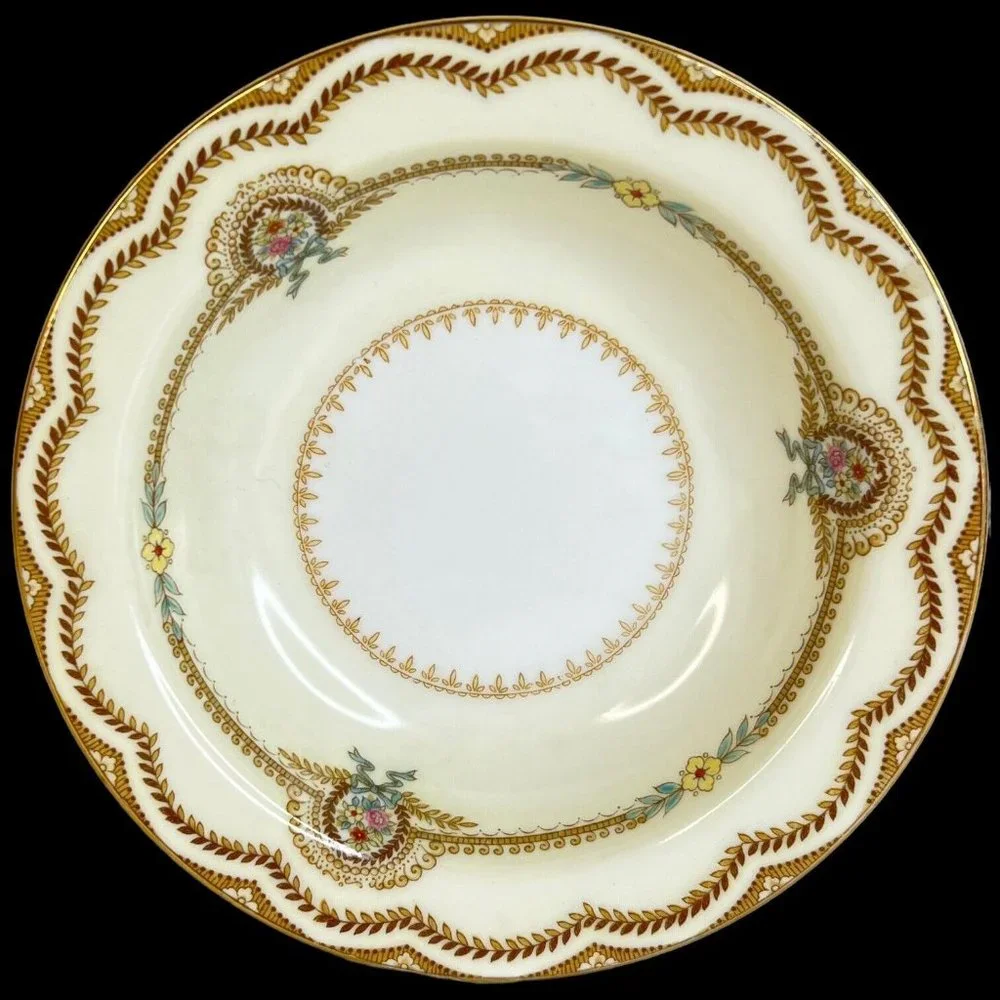 4 Noritake China Serena Rim Fruit Bowl Dessert Sauce Floral 5.75” Made Japan VTG